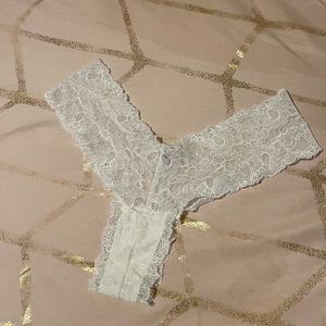White Victoria’s Secret thong